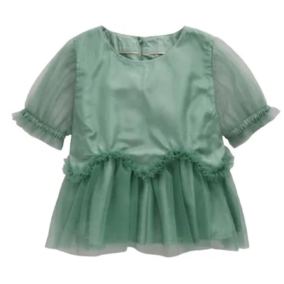 Mini Boden NWT Mint Green Tulle Top. Size 7-8 Years. - Image 1 of 3