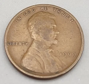 1909 VDB Lincoln Wheat Cent - Picture 1 of 2