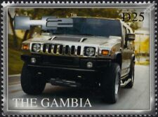 HUMMER H2 SUV Car Automobile Stamp #4 (2007 Gambia)