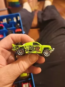 Hot Wheels Off Track Lime Green Loose Die Cast Truck 1:64 - Picture 1 of 6