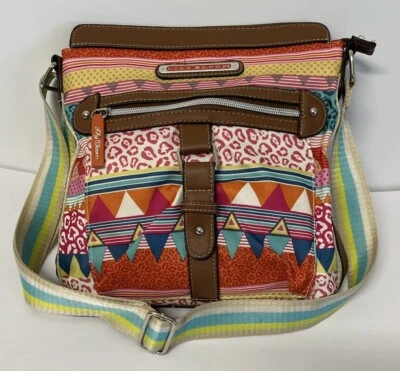 Bolso Bandolera/Cartera Lily Bloom Tostado y Multicolor Geométrico Suroeste Foto 1 de 4