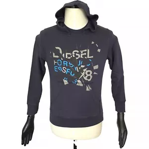Diesel hooded sweater womens L P2P 19 blue - Picture 1 of 16