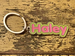 Haley Keychain Name Key Ring Metal Keyring Key Fob Key Holder Car Keys - Picture 1 of 1
