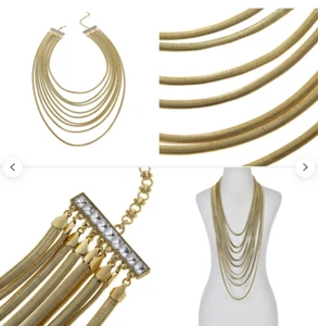 SIGNIERTE Heidi Daus Schlangenbeschwörer mehrsträngige Kette Halskette - Bild 1 von 5