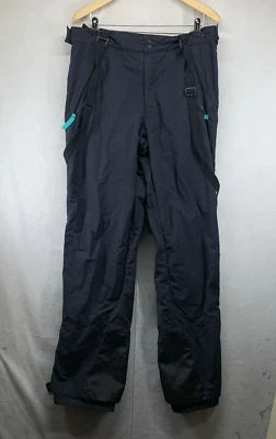 Patagonia Nylon Ski Pants Black Size 40 Regular Zip Sides Suspenders Mesh Lined - Image 1 of 4