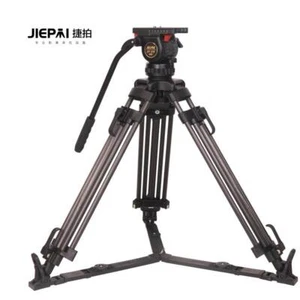 JIEPAI V8T 70" Professional Carbon Fiber Video Camera Tripod Fluid head 8KG - Picture 1 of 16