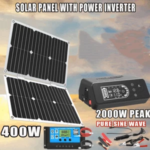 2000W Complete Solar Panel Kit Solar Power Inverter Generator Home Grid System - Picture 1 of 17