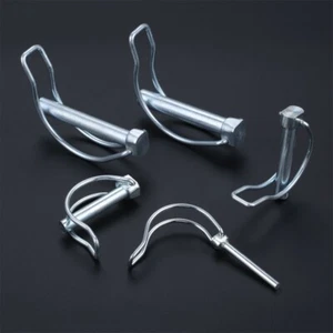 2/4/5pcs Double-wire D-shaped Pins Coupler Safety Pin Steel Secure Coupler Latch - Picture 1 of 33