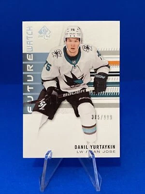 2019-20 SP Authentic Danil Yurtaykin Future Watch  Rookie San Jose Sharks /999 - Image 1 of 2