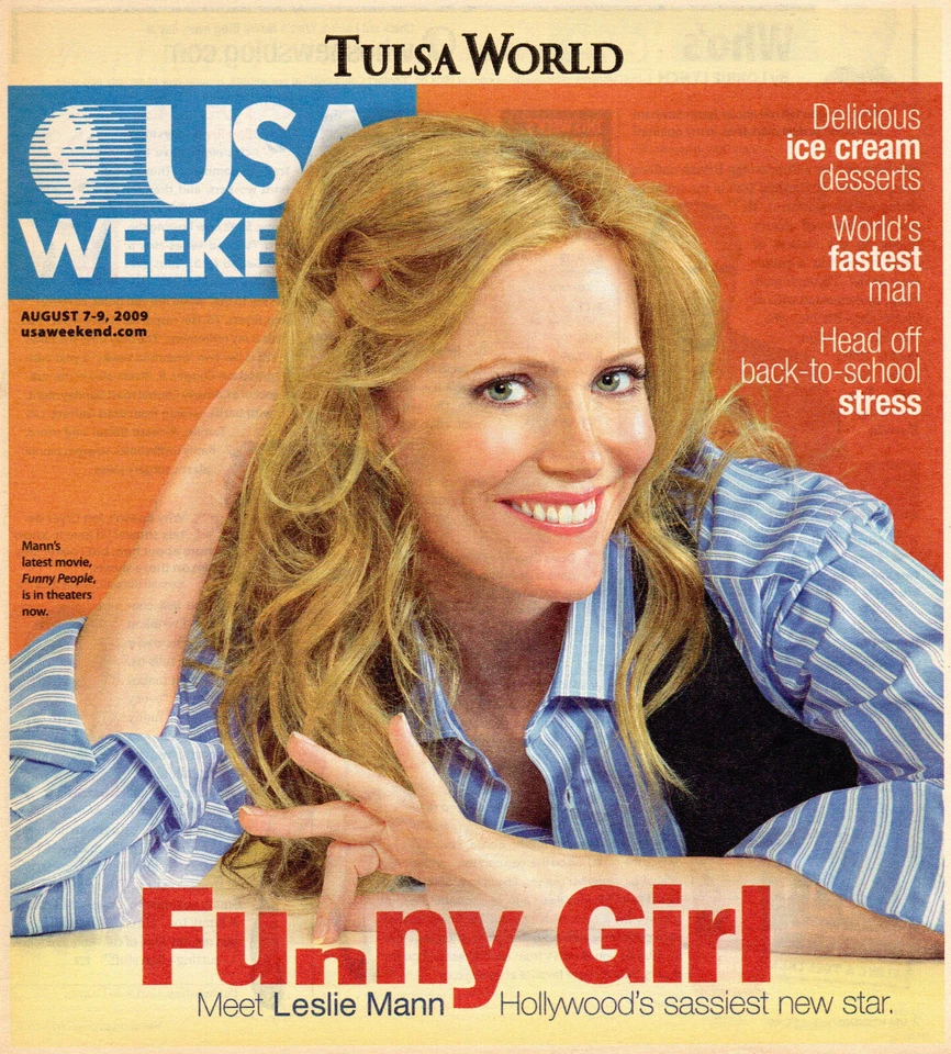 USA WEEKEND August 7-9 2009 Leslie Mann Usain Bolt Ice Cream Dessert Recipes - Image 1 of 1