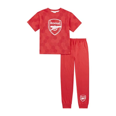 Arsenal F.C Jungen Schlafanzug 100% Baumwolle Pyjama Official Merchandise