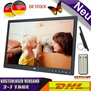 15 Zoll 1280*800HD TFT LED Digitaler Bilderrahmen Fotorahmen Wecker Movie Player - Bild 1 von 10