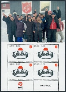 GROENLANDIA. 2019. 60 Kr. Ejército de Salvación, hoja de recuerdo, MNH (BL125) - Imagen 1 de 1
