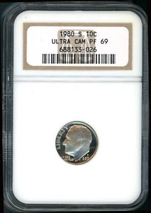 1980-S 10c Clad Roosevelt Head Dime PR 69 UCAM NGC # 688133-026 + Bonus - Picture 1 of 2
