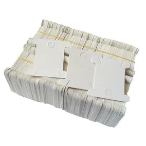 400x Cardboard Floss Bobbins Organizer Thread Bobbin DIY Cross Stitch Holder - Picture 1 of 8