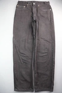 Jeans vintage da uomo 1999 Levi's 550 vestibilità rilassata neri taglia 32x30 - Foto 1 di 8