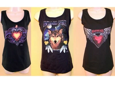 Lot of 3 Anvil Women's Seamless Biker Tank Shirt Different Color S Size Cotton Foto 1 de 4