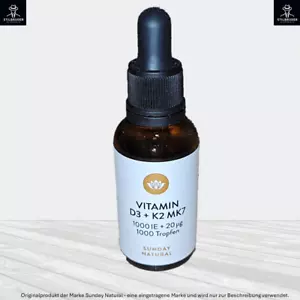 Vitamin D3 + K2 Tropfen 25ml – 1000 IE D3 + 20 µg K2 MK7 all-trans – vegan - Bild 1 von 7