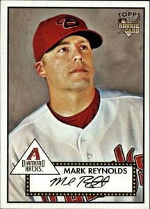 2007 Topps 52 Arizona Diamondbacks Baseball Card #80 Mark Reynolds Rookie