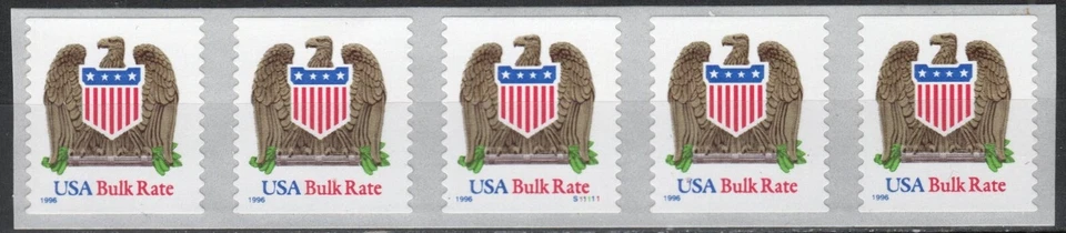 US Scott #2907, Plate Strip of 5, #S11111, MNH - Image 1 of 1