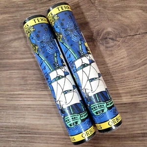 Nautical Antique Old World Map Globe Sailboat Clipper Ship Wallpaper Border New - Picture 1 of 3