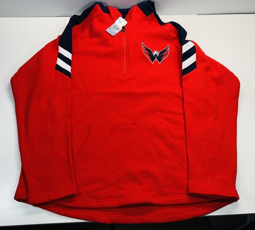 VETEMENTS Felpa con cappuccio Washington Capitals 1 4 cerniera uomo XL NHL abbigliamento con licenza hockey