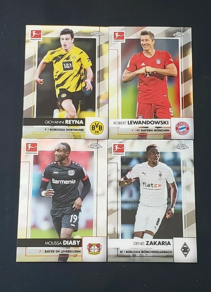 2020-21 Topps Chrome Bundesliga Soccer Base with Rookies You Pick the Card - Image 1 of 1