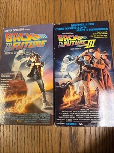 Back to the Future Part I 1 1994 & Part III 3 1990 VHS - Picture 1 of 4