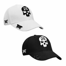 PXG Skull Hat Adjustable Golf Baseball Cap Black White