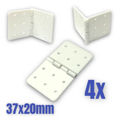 ✅ 4 Stück Nylon Scharnier 37x20mm RC Flugzeug Airplane Ruder Aileron Querruder ✅ - Bild 1 von 4