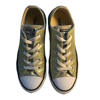 Теннисные туфли Converse All Star Gold Glitter низкий верх размер 2 - Изображение 1 из 4