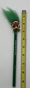 Vintage Russ Trolls Weihnachten Bleistift mit Topper - Happy Ho Ho Holidays - Bild 1 von 6