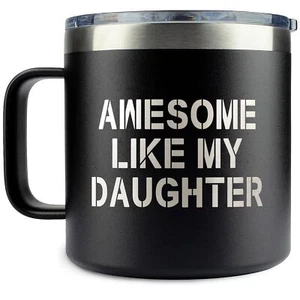 Dad Gift from Daughter Funny Christmas Coffee Mug Father Birthday Gift 14oz - Picture 1 of 7