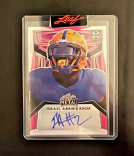 2023 Leaf Metal Draft Pink 1/1 Rookie RC Auto Israel Abanikanda Proof
