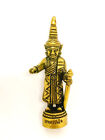 Lp Tanjai Statue Brass Buddha Thai Amulet Success Fortune Lucky Gambling #06