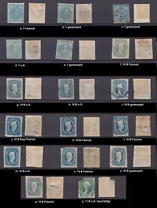 Stati Confederati USA 7, 10, 11; pieghevole, timbrato; si prega di selezionare #E681 - Foto 1 di 15