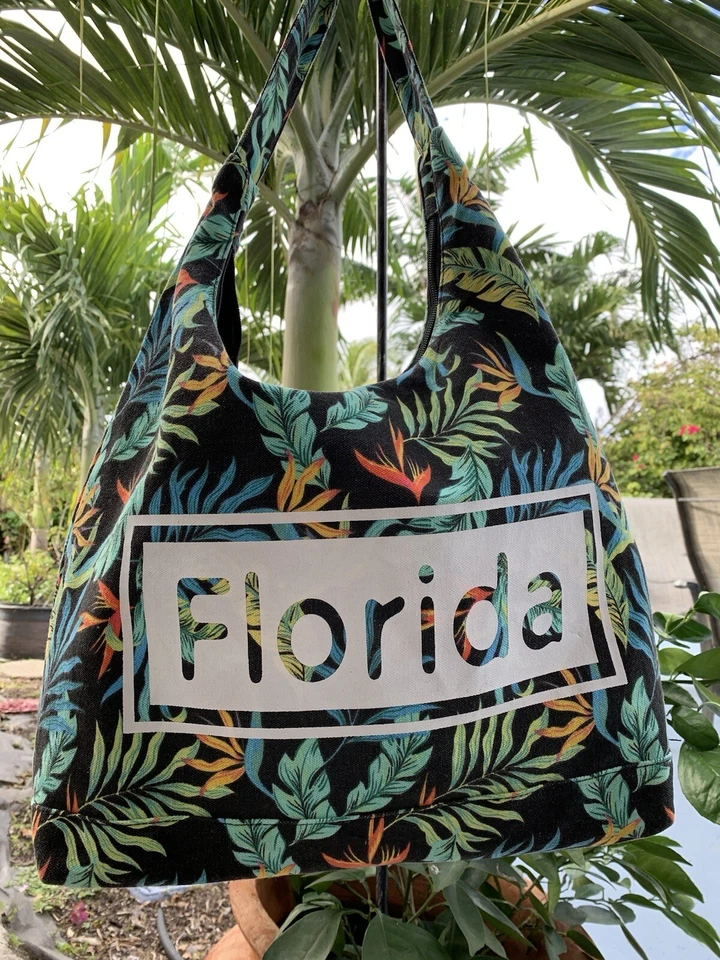 Robin Ruth Florida Women’s Hobo Tote Bag Shoulder Bag Black Multi Color - Image 1 of 4