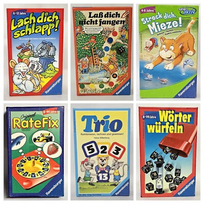Konvolut 6 Spiele RateFix Lach dich schlapp Streck dich Trio  Wörter würfeln ua - Bild 1 von 4