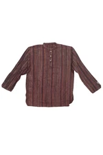 Boho Brown Cotton Men's Kurta Ethnic Wear Summer Fashion Traditional Wear Tunic 