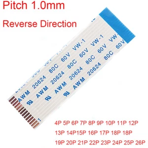 2 Stück 4P/5P-26P FFC/FPC Soft Cable AWM VW-1 20624 80C 60V Pitch 1,0mm Reverse - Bild 1 von 5