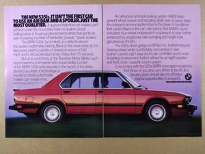1987 BMW E28 535is vintage print Ad - Picture 1 of 1