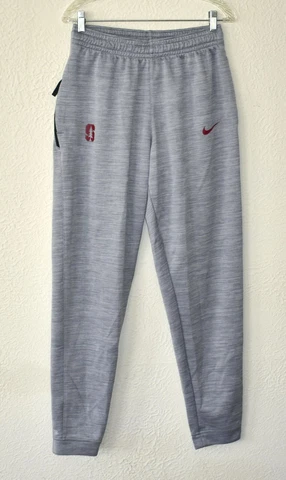A4 Auth NIKE STANFORD CARDINAL Elite Gray Jogger Sweatpants Pants Size M Cover