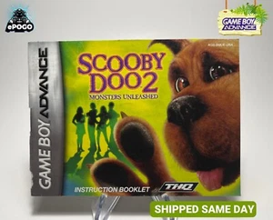 Scooby Doo 2 Monsters Unleashed (Nintendo Game Boy GBA) Authentic Manual Booklet - Picture 1 of 2
