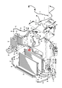 Genuine AUDI Audi RS5 Coupe Sportb. Coolant Pipe With Coolant Hose 8W0122479 - Picture 1 of 1