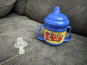 John Hinde Name Sippy Cup-NICHOLAS- Blue - Picture 1 of 3
