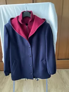 Ladies Pure wool Jacket With Hood size 16 - Picture 1 of 10