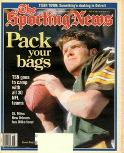 Sporting News magazine, Football, 7/14/97, Brett Favre, Green Bay Packers ~ VG - Picture 1 of 10