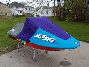 KAWASAKI ZXI Cover All Years Aqua Purple & Gray With Dealer Logo New OEM - Imagen 1 de 3