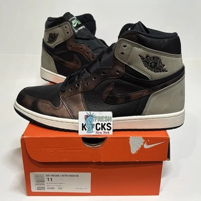 Air Jordan 1 High OG Patina Hombres Talla 11 (UK10/EU45) Fresca Como Nueva Sombra 555088-033 Foto 1 de 4