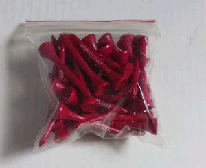 50 neue rote Holz Golf Tees Peoples First. Neu im Paket - Bild 1 von 3